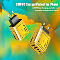 Miniatyrbillede 3 af 8: 4-Port USB C Hurtig Opladning Oplader PD Hurtig Opladning 3.0