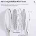 Miniatyrbilde 7 av 8: Rask lading racket Kill Fly Bug Sikkerhet ABS Justerbar Elektrisk Mygg Swatter