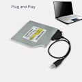 Miniatyrbillede 2 af 6: USB 2.0 til Mini Sata II 7+6 13Pin Adapter For Notebook CD/DVD ROM Slimline Drive Converter