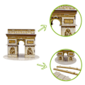 Miniatyrbillede 3 af 5: 3D Puslespil Papir Bygning Model Legetøj til børn Gør-det-selv Arc de Triomphe Berømte Seværdigheder Pap Model Kit