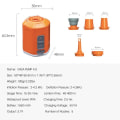 Miniatyrbild 3 av 7: Mini luft pump 4,2 kPa uppladdningsbar bärbar luft pump med camping lykta
