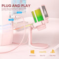 Pikkukuva 4 / 7: USB C-tyypin mikrofoni RGB valoilla mykistys nolla latenssi valvonta podcasting mikrofoni pelaamiseen
