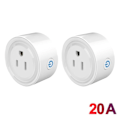 Miniatyrbillede 5 af 9: Smart Plug Mini US Power Outlet Socket 4400W Med Power Monitor Fjernbetjening Kontrol Kompatibel