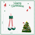 Miniatyrbild 6 av 7: Jul tomte tomte ben bil tillbehör jul dekor till hem jul träd hängen prydnader