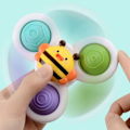 Pikkukuva 4 / 11: Vauvan kylpy lelut hauska uiminen imppu spinner imukuppi sarjakuva helistit fidget opetuslelut