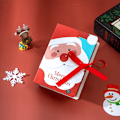 Miniatyrbillede 1 af 11: 4 stykker Bog Shape Glædelig Jul Slik Æsker Tasker Jule Julemand Gave æske