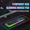 Pikkukuva 2 / 7: Iso valoisa hiiri matto RGB streameri LED peli internet hiiri matto