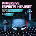 Miniatyrbilde 7 av 7: Bluetooth Earphone Game Esports Chicken King Mobile Game Sports In Ear Trådløst Håndtak