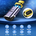 Pikkukuva 4 / 6: USB4.0 Thunderbolt3 Magnetic USB C To Type C sovitin 140W 40Gbps nopea lataus magneetti lataus muunnin kaapeli