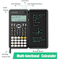 Miniatyrbillede 3 af 6: Solar Scientific Lommeregner med LCD Notesblok 417 funktioner