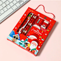 Miniatyrbilde 10 av 10: Jul Skrivepapir Set Barn Tegneserie Blyanter Viskelær Linjal Memo Pads Blyant Kniv sett