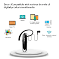 Pikkukuva 9 / 9: Bluetooth kuulokkeet V5.0 langattomat nappikuulokkeet kuulokkeet mikrofonilla 24h nappikuulokkeet kuuloke
