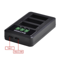 Miniatyrbilde 3 av 9: GoPro Hero 8 hero 7 hero8 Svart Batteri GoPro 5 Hero 6 Batteri Akkus  + LED  USB lader