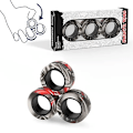 Miniatyrbild 1 av 5: 3 delar magnetiska ringar fidget leksak set vuxen fidget magneter spinner ringar  fidget paket bra gåva för vuxna tonåringar barn