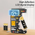Miniatyrbild 7 av 7: Ultraliten batteri testare 9V knapp cell universell hushåll LCD Digital display batteri testare