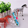 Miniatyrbilde 3 av 5: Plast Elektrisk Hest Rundt Pæl Sirkel Leketøy Action Figur Leker