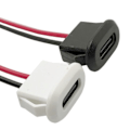 Pikkukuva 3 / 9: USB tyyppi C liitin jakki naaras C-tyyppi kortilla solki 3A korkea virta nopea lataus jakki portti USB-C laturi pistoke liitin