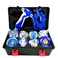 Miniatyrbillede 10 af 11: Metal Fusion Toy Gyro Launchers Toupie Metal Tops Fafnir Burst Spinning Bey Blades Legetøj