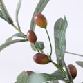 Miniatyrbillede 2 af 8: Kunstig oliven grønne blade træer grene jule pynt