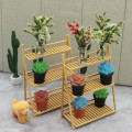 Miniatyrbillede 4 af 6: Simulering Dukkehus Blomster Stativ Display Rack Dukkehus Møbler Tilbehør Miniature hylde