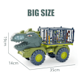 Miniatyrbilde 6 av 9: Gutter Bil Leker Dinosaur Lastbil Transport Carrier Kjøretøy Dino Dyr Modell Tyrannosaurus Rex Lastbil