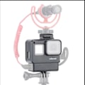 Miniatyrbild 6 av 7: Gopro Kamera Cage Case Frame for Gopro 7 6 5 Action Camera Vlogg Accessories with Cold Shoe