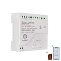Miniatyrbilde 2 av 6: 220V Switch 4 Channel Med Ding Rail Hoss Work with ewelink Alexa kompatibel
