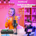 Miniatyrbild 4 av 7: Professionell Podcast Mikrofon Ljudkort Kit för PC Smartphone Bärbar dator Dator Vlogg Inspelning Live Streaming YouTube