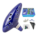 Pikkukuva 1 / 8: 12 Hole Ajan Ocarina Sininen Alto C huilu Tuuli instrumentti luonnollinen ääni helppo oppia