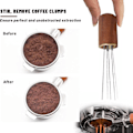 Miniatyrbild 5 av 7: Espresso Kaffe Omrörare Distributör Nål Rostfritt Stål Kaffe Pulver Tamper Wdt Verktyg