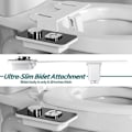 Miniatyrbillede 2 af 7: Bidet toilet sæde tilbehør ultra-tynd ikke-elektrisk selvrensende dobbelt dyser frontal & bag vask