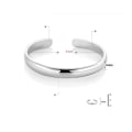 Miniatyrbillede 2 af 5: 999 Sterling Sølv Mode Kvinde Manchet Armbånd Polering Retro Kæde Bangle