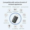 Miniatyrbillede 2 af 7: Smartphone IR Mini Adapter Smart Infrarød Fjernbetjening Kontrol Type C IR Blastere Telefon APP Kontrol