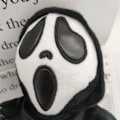 Pikkukuva 3 / 5: Halloween Kuuma musta Ghostface sarjakuva söpö hanska pehmo lelut kauhu huuto tytöt pojat lahja
