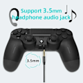 Pikkukuva 3 / 6: Bluetooth-yhteensopiva Peli ohjain PS4/Slim/Pro Langattomalle Peliohjain PC Kaksois Värinä Joystick IOS/Androidille
