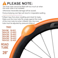 Miniatyrbillede 4 af 7: Ultralet Cykel Indre Tube Vej MTB Cykel TPU Dæk 700C Længde Fransk Ventil Super Let Rør