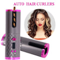 Miniatyrbillede 2 af 7: Curling Iron Trådløs Automatisk Hår Curler USB Genopladelig Krøller Bølger LCD Skærm