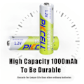 Miniatyrbillede 2 af 6: 10 STK  1.2V NI-MH AAA Batteri 3A 1000MAH AAA Genopladeligt Batteri
