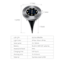 Miniatyrbilde 5 av 7: 8 deler 20 LED Solar termisk lys hage innredning