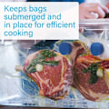 Miniatyrbillede 2 af 7: Sous Vide magneter til opbevaring tasker nedsænket og på plads - Sous Vide tilbehør