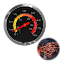 Pikkukuva 4 / 6: Ruostumaton teräs grilli BBQ savutus grilli lämpömittari lämpötila mittari 10-400℃