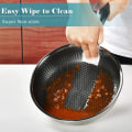 Miniatyrbillede 4 af 7: Rustfrit stål Stage Pande Nonstick Honeycomb Fry Pande