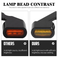 Miniatyrbillede 4 af 6: Motorcykel 2STK Mini LED Lampe Vending Signal Rav Lys
