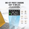 Miniatyrbillede 4 af 7: Bærbar Bil Dæk Inflator Pumpe Bil Luft Kompressor 12V Elektrisk Inflator Digital Display LED Lys
