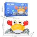 Miniatyrbild 6 av 6: Sensing Crawling Crab Make Time Baby Toys Interactive Waling Dancing Toy with Music Ljud och Lights