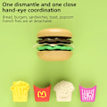 Miniatyrbilde 3 av 7: Avtakbar Snack Hamburger Plast Letsom Leke Leke Hus Mat sett