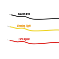 Miniatyrbilde 3 av 6: Motorsykkel 2 STK Mini LED Lampe Sving Signal Rav Lys
