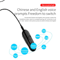 Miniatyrbillede 4 af 6: Clip On Bluetooth Headset Med Mikrofon Stereo Subwoofer Bluetooth Øretelefon