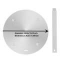 Miniatyrbillede 7 af 7: Varme Diffuser Plade Rustfrit Stål Varmer Conduction Plade Induktion Komfur Diffuser