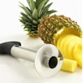 Miniatyrbillede 4 af 7: Ananas skærer skræller skræller rustfrit stål frugt værktøj
